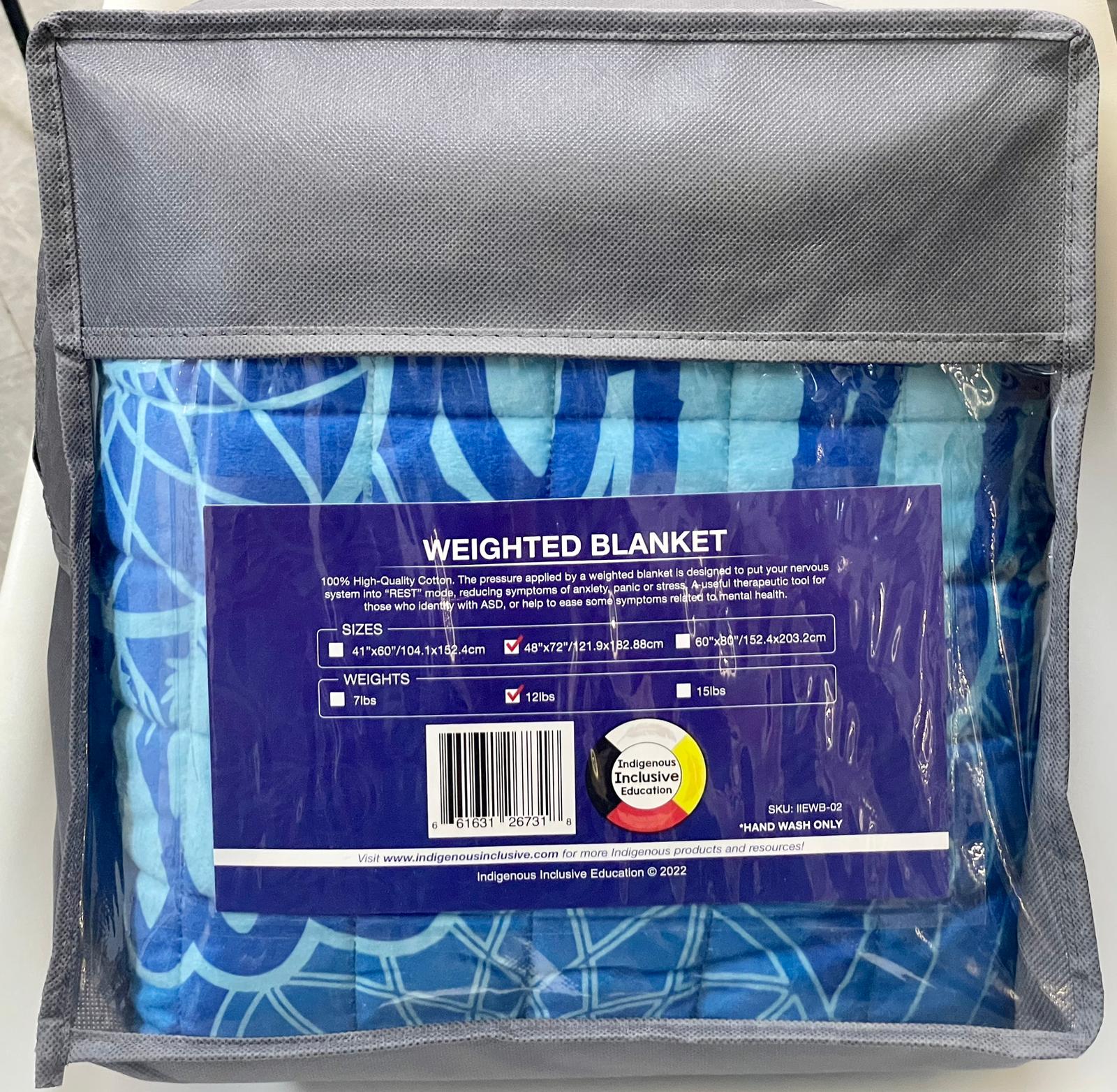 Weighted Blanket 12lbs 48 X 72 Indigenous Inclusive Education weighted-blanket-12lbs-48-x-72-indigenous-inclusive-education